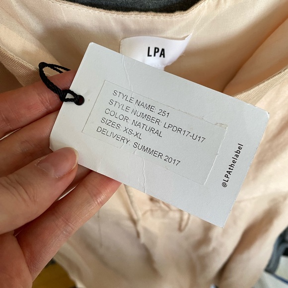 LPA Linen Mini Peasant Dress sz S - Picture 6 of 9